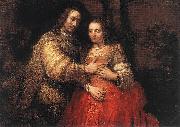 REMBRANDT Harmenszoon van Rijn The Jewish Bride t oil on canvas